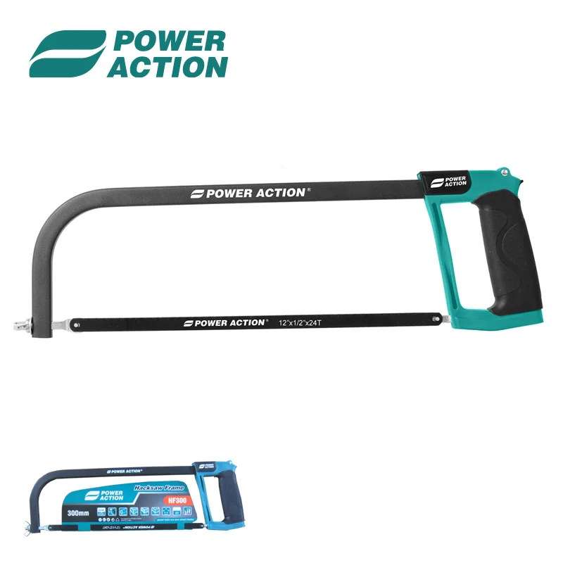Power Action Professional Hand Tool Factory Price Hacksaw Frame With Blade