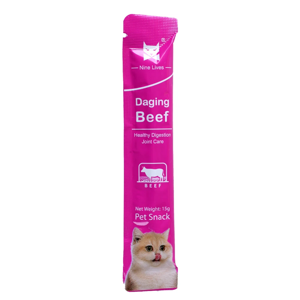 Wholesale Bulk Cat Wet Food Chicken Fish Beef Cat Treats Snacks Wet