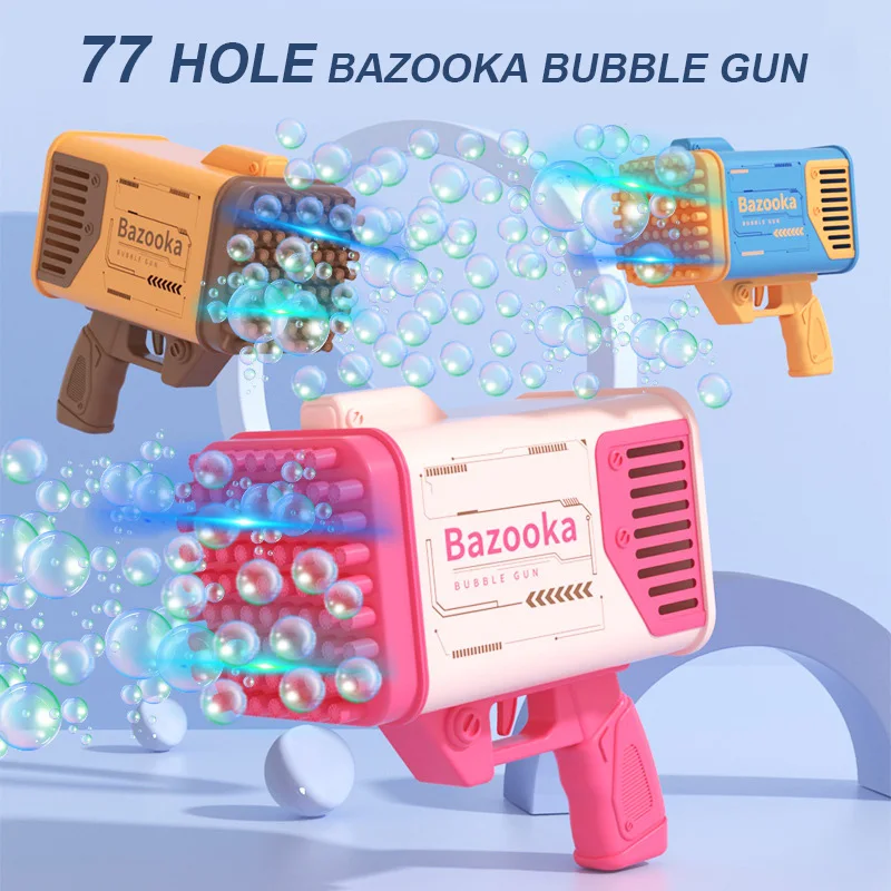 Пузырьковый пистолет Power force с 77 отверстиями bazooka mega light up