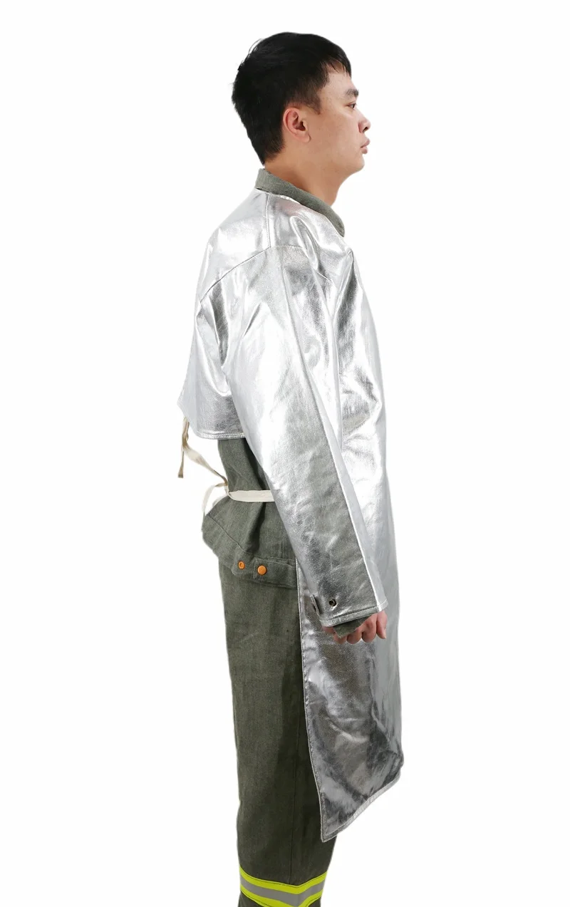 1000 Degree Aluminum Foil Workwear Aluminized Fire-Resistant High Temperature Coveralls Safety Clothing Uniform