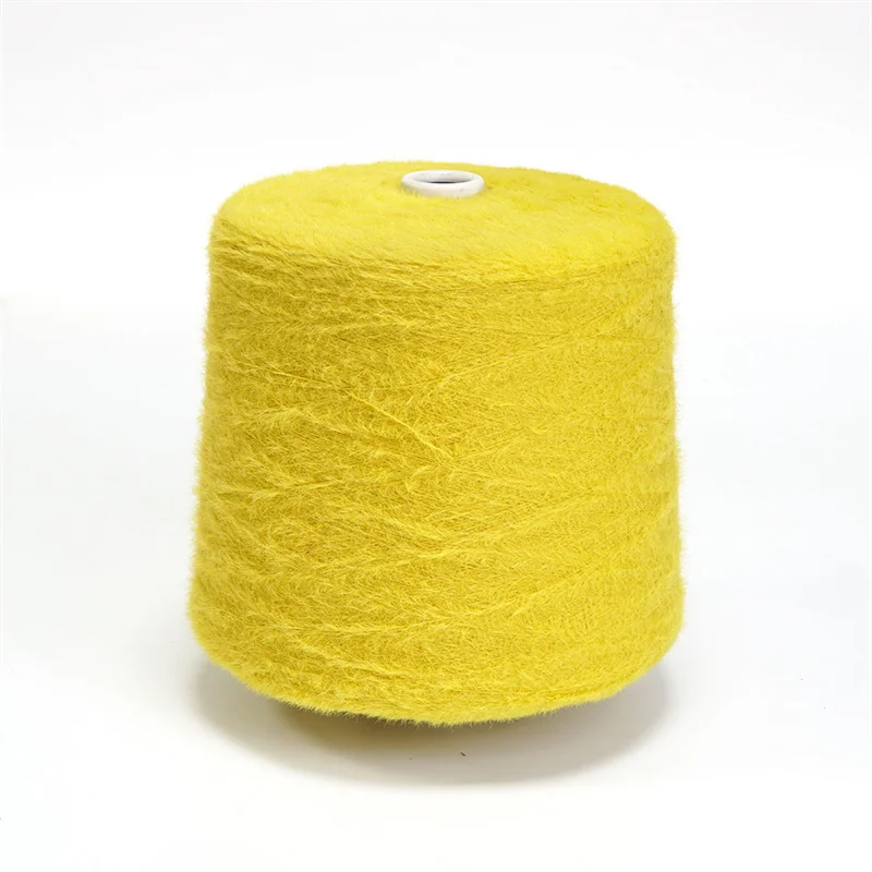 High Quality Long hair Fluffy Feather Yarn 0.5cm 0.9cm 1.3cm 2cm Nylon Mink Yarn for Knitting