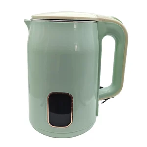 New Production Double Wall Electric Kettle Automatic Cordless Steel Kettle for Household Hotel Use Water Feature Home Appliance