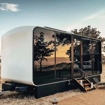 20ft 30ft Prefab Mini Apple Home  for Home Office Outdoor Apartment Featuring Innovative Capsule Home Design