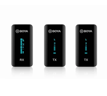 BOYA BY-XM6-S2 Portable Microphone Teaching Microphone Camera & Microphone & Smartphone Mic for Live-streaming Interview Vlogs