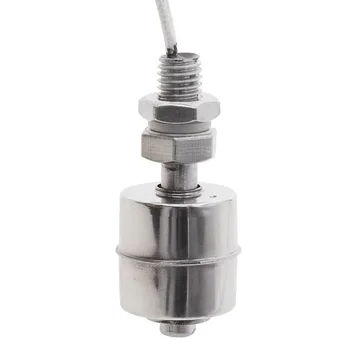 SANQIAOHUI L45mm Tank Water Level Sensor Stainless Steel Float Switch M10 x 1.5mm vertical float switch
