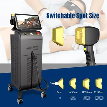 High Shots Large Spot Size Effective Spa Use 1200W Diode Laser Machine For Hair Removal