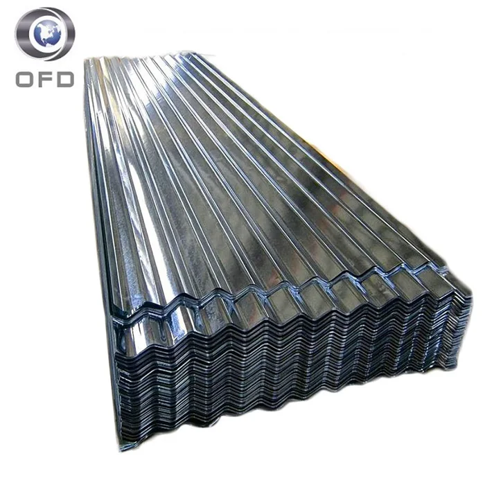 SGCC горячеоцинкованный гофрированный оцинкованный стальной кровельный лист
