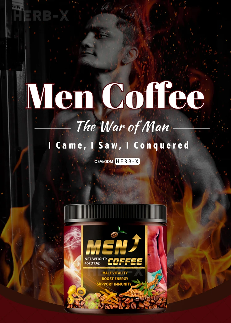 Man Power Energy Coffee Instant Tongkat Ali Mix Ginseng Root Extract