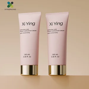 PE Cosmetic Plastic Soft Tube for Hand Cream Sunscreen Facial Cleanser Container Custom logo Label Silk Screen Printing