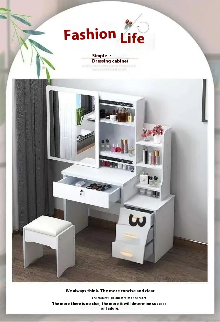 Modern Integrated Dressing Table Storage Cabinet Small Apartments ...