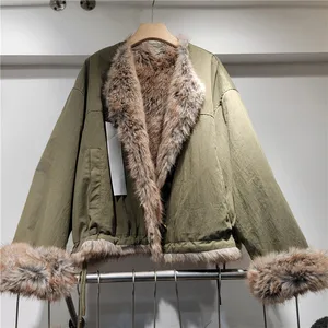 Wholesale Winter 2026 New Fashion Elegant Casual Temperament Short Mao Mao Jacket Pie Overcome Cotton Clothing  Women's Jacket