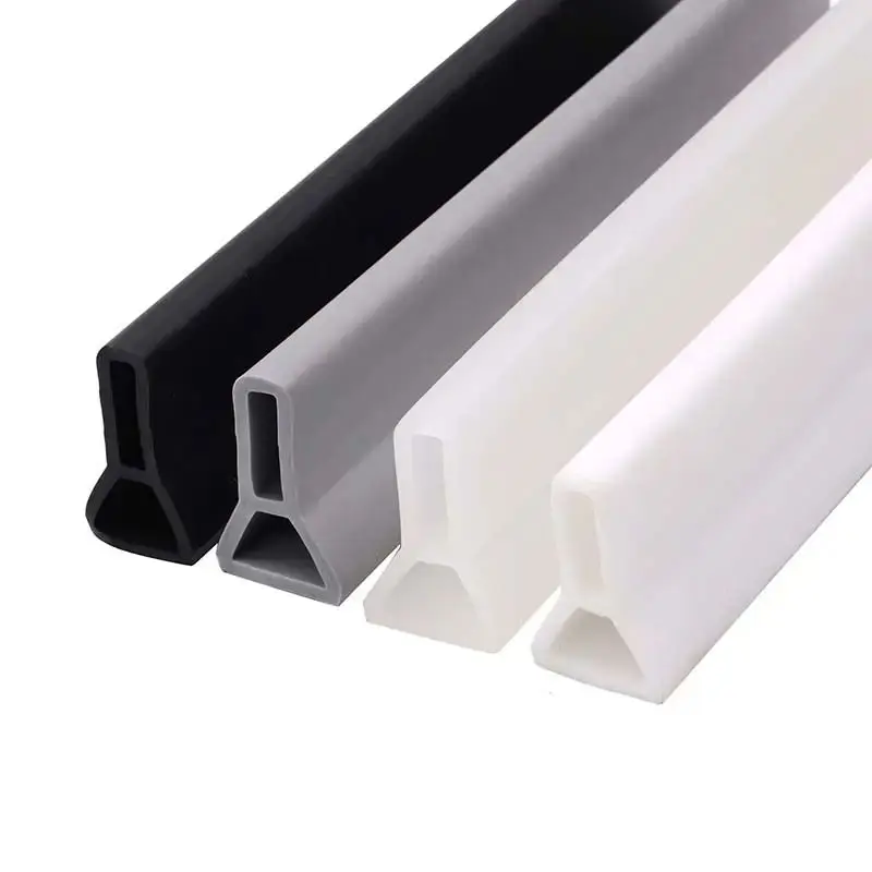 Silicone Rubber Shower Water Barrier Threshold Water Dam Retention