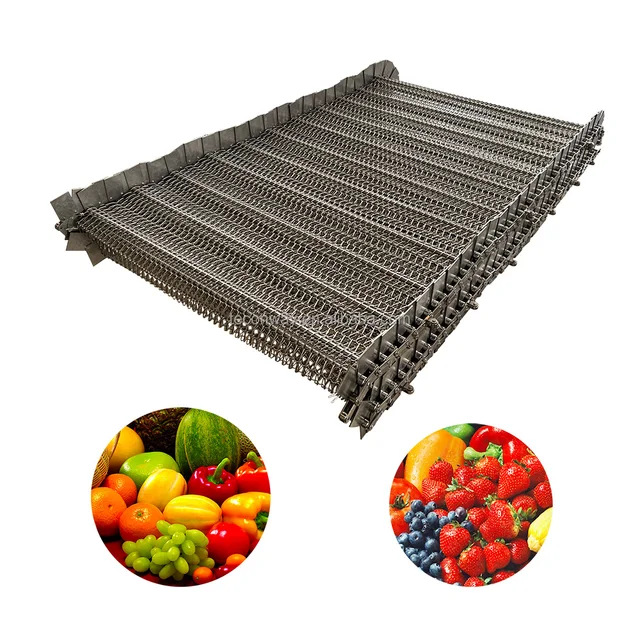 Metal Wire Mesh Belt Food Grade Stainless Steel Conveyor Belt Manufacturer Woven Corrosion Resistance Woven Mesh Belt