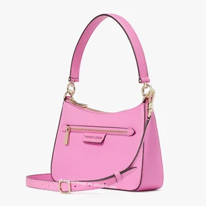 Custom Logo Vegan Pebble PU Leather Fashion Crossbody Shoulder Bag Ladies Handbag Purse for Women