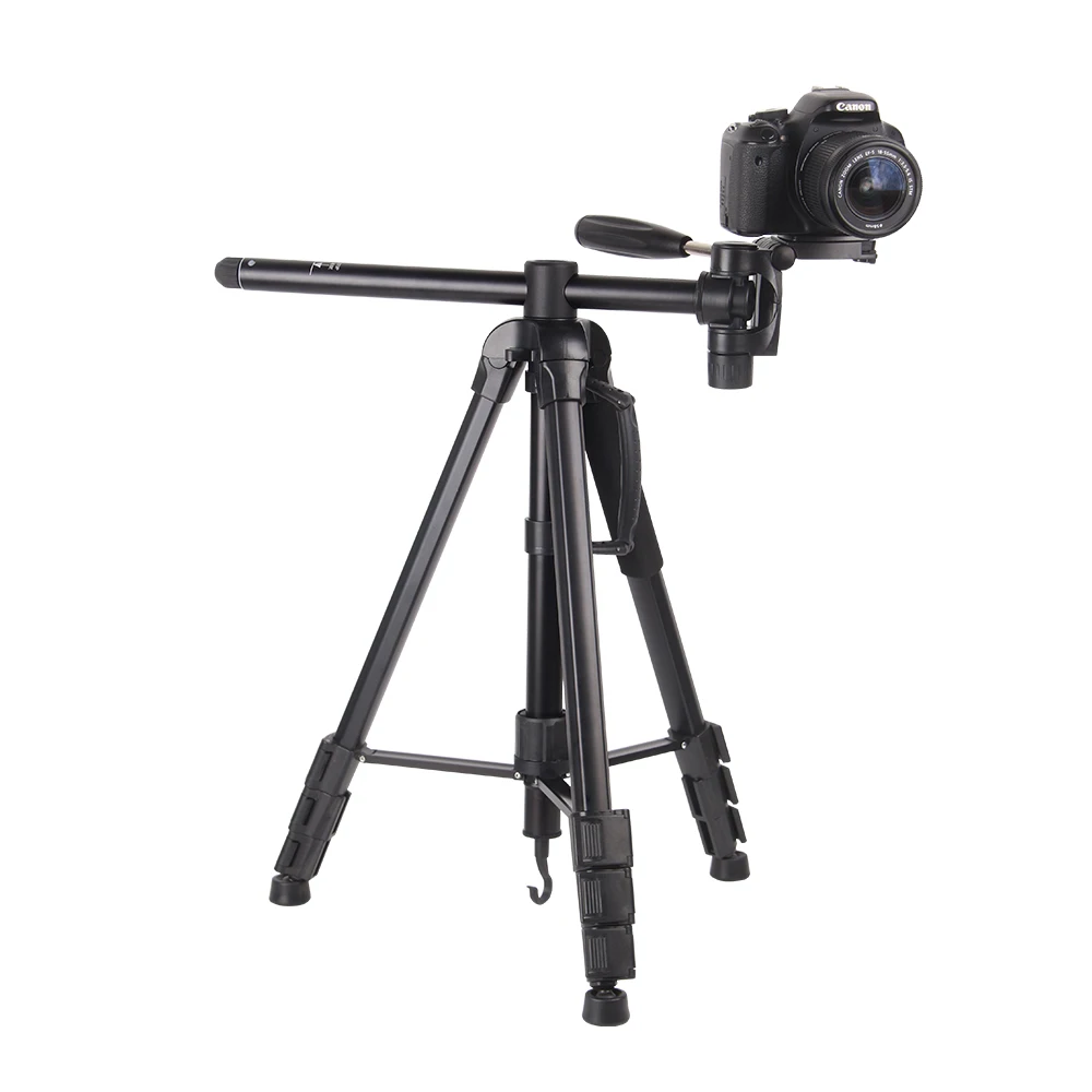 New Arrival 2 in 1 Dslr Aluminum Tripod Stand for Camera Horizontal Center Column Stand Professional Aluminum Tripod