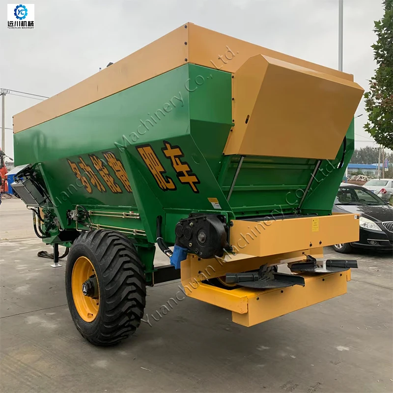 12 Cubic Tractor Rear Mounted Fertilizer Spreader Tractor Rear Organic