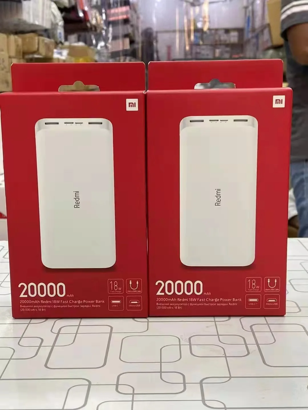 Global Version Mi 20000mah Power Bank 18w Fast Charge Typec Microusb Mi Redmi 20000mah