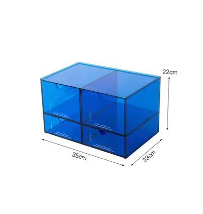 Stackable Foldable Plastic Clear Transparent Make Up Case Jewelry Container Box Makeup Organizer Acrylic Sneaker Shoe Contai