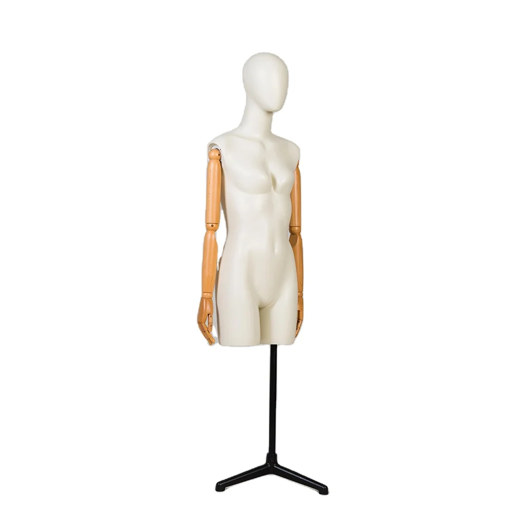 Movable Joints Bust Mannequin With Movable Wooden Arms Buy Movable
