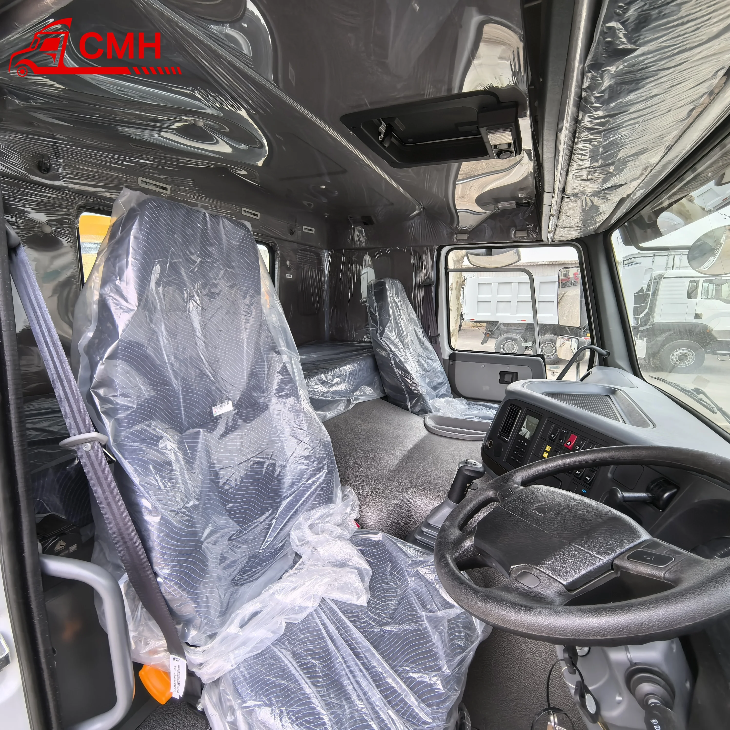 product high capacity howo 66 rear camera equipped bauxite transport dump truck in stock for cameroon market-1