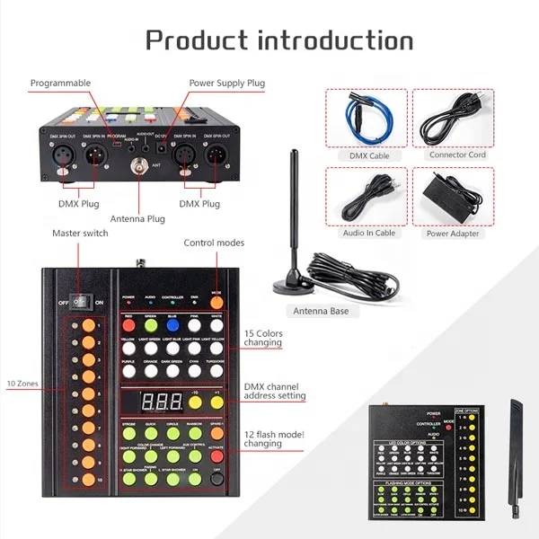 LED Control Cloth Wristband with DMX Geofencing for Weddings Birthdays & Concerts Party Decorations
