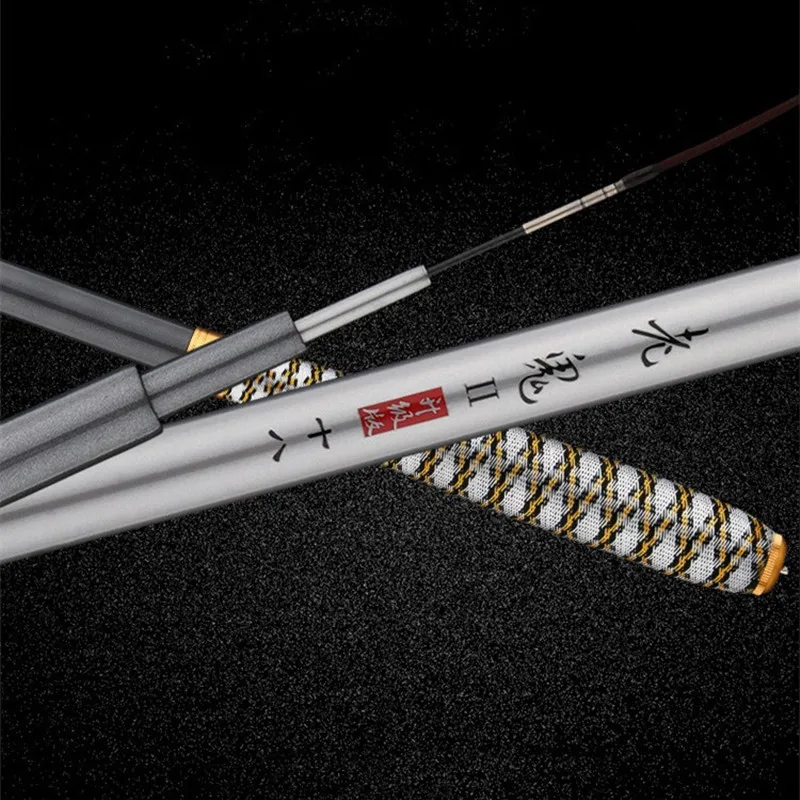 chinese long fishing pole High Quality Chinese Made 3.6-7.2 m Long Handle ultra Light Carbon Fiber  Fishing Rod