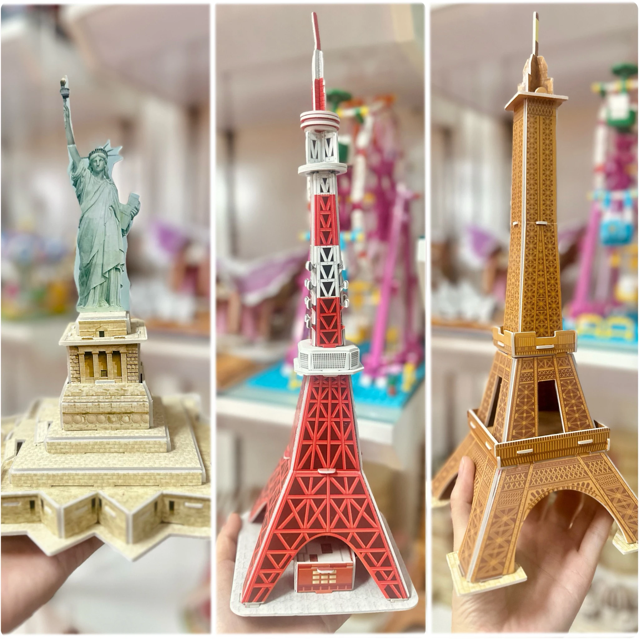3D Puzzle World Famous Architecture Building Tokyo Tower 3D Jigsaw