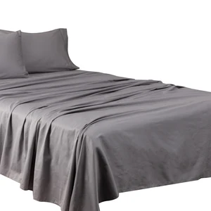 Customizable 100% Cotton Bed Sheet Set with Pillow Cases OEKO-TEX Certified 200TC Air-permeable