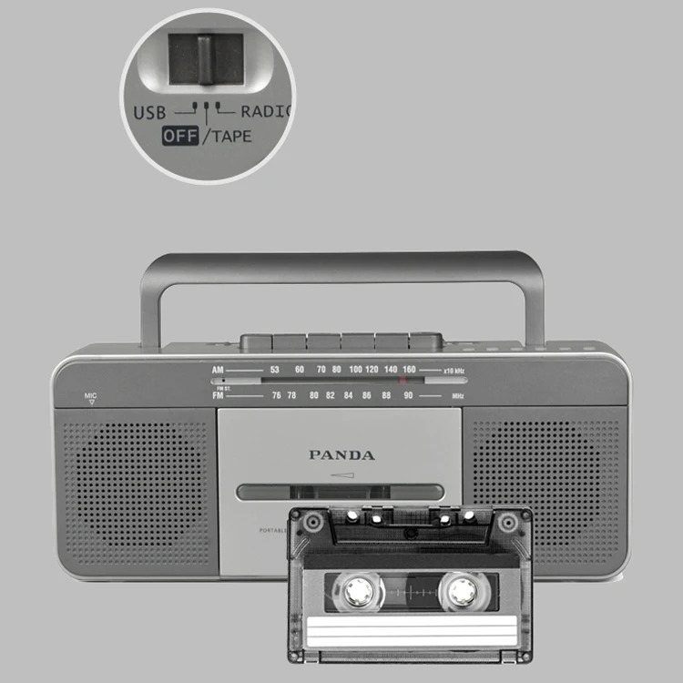 Wholesale Custom clear Cheap Old Classic Vintage Tape Recorder Audio Boombox Cassette Deck Portable Am Fm Radio Cassette Player