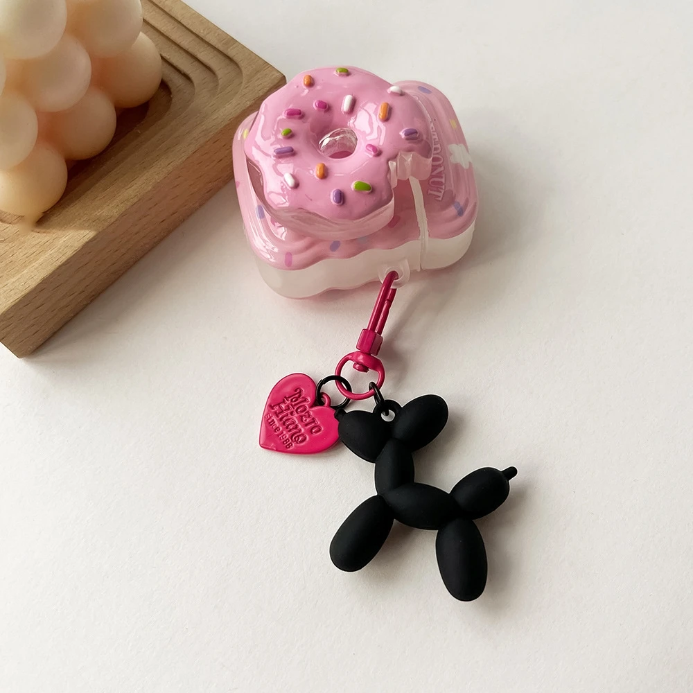 Cartoon Anime Dog Resin Laser Balloon Dog Keychain Animal Pendant ...