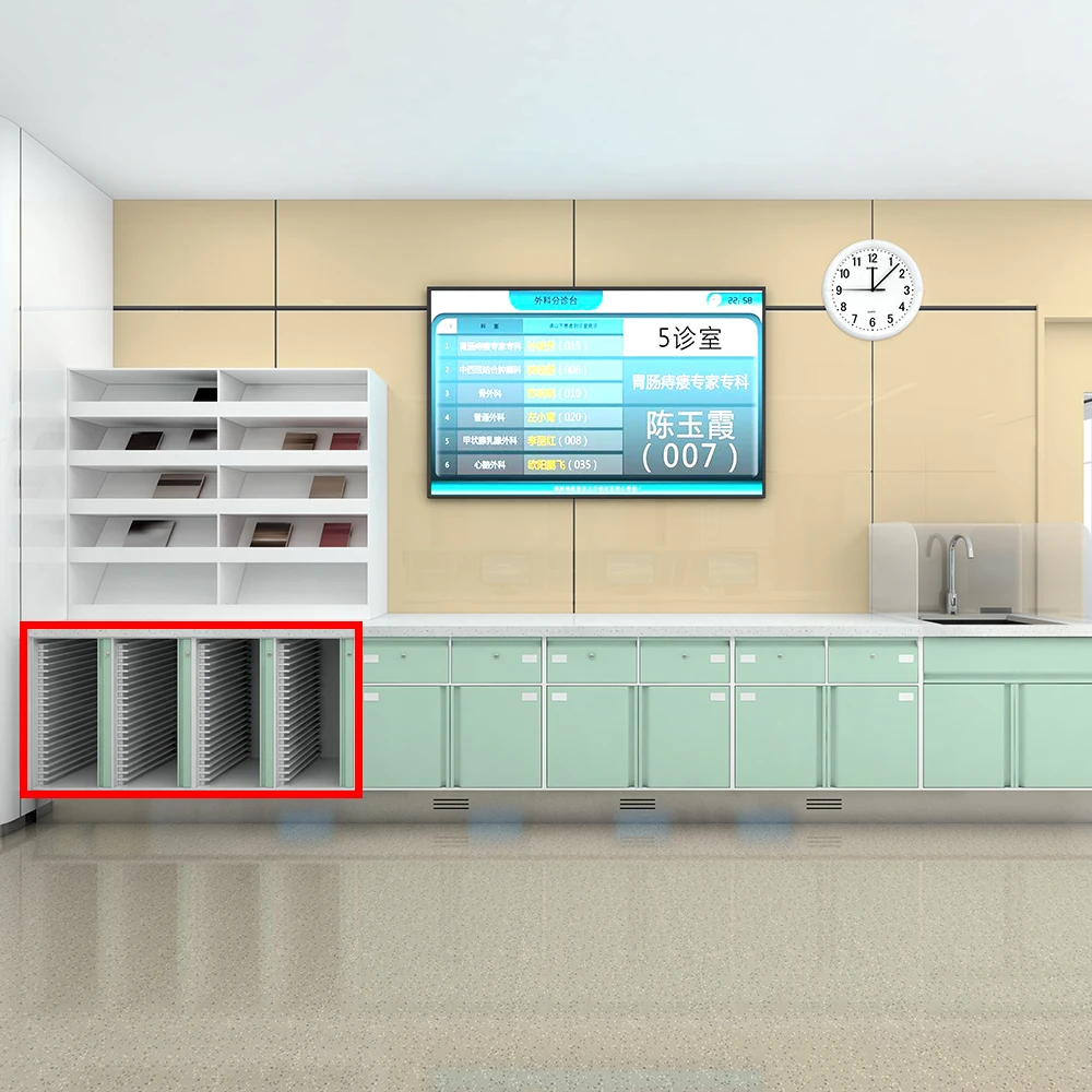 Professional Stainless Steel Medical Record Lockable Office File Storage Cabinet Modern Digital Serial for Workshop Gym 4