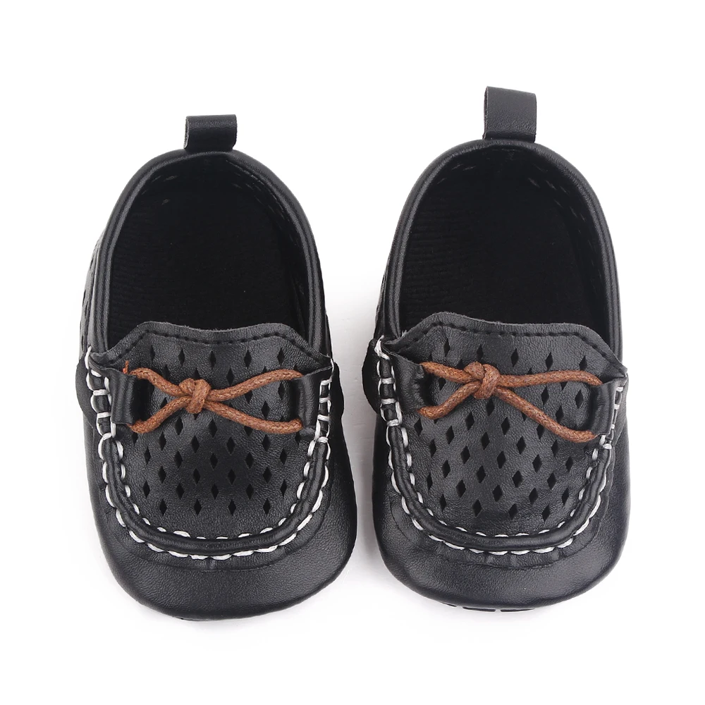 Baby Boys Girls Shoes PU Leather Hollow Breathable Infant Sneakers Soft Sole Moccasins Oxford Loafers Slippers factory