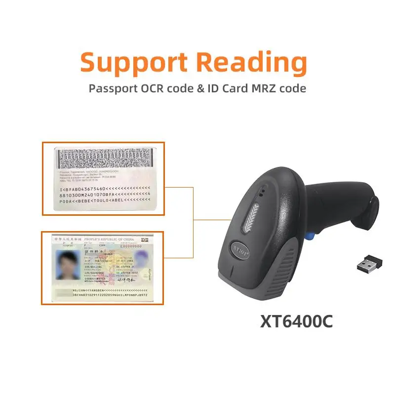 XT6400C International Passport OCR Algorithm ID Card Reader Passport Reader
