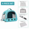 Set da 4 pezzi azzurro cielo