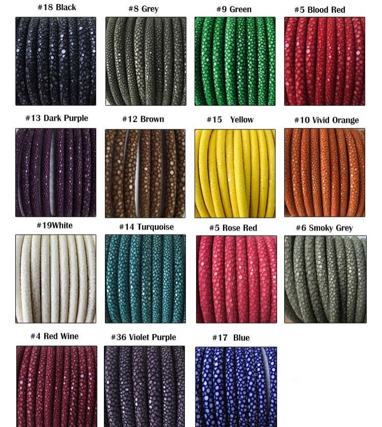 Stingray Leather Cord Stoppers Round Leather Cord Buy Stingray