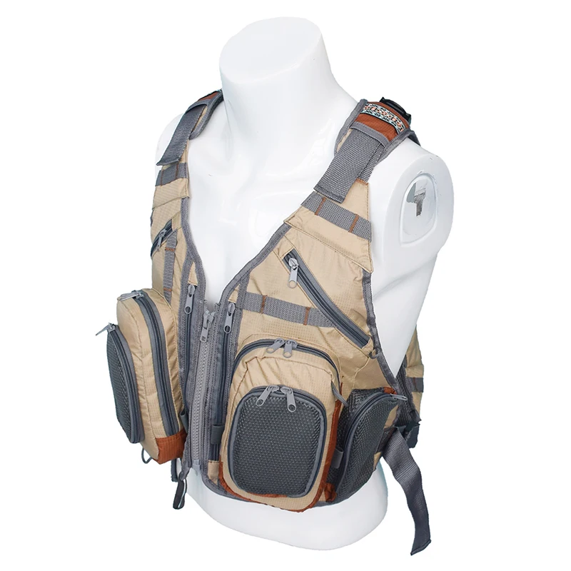 1Pc Fishing Vest Fly Fishing Adjustable Size Fishing Packs For Men