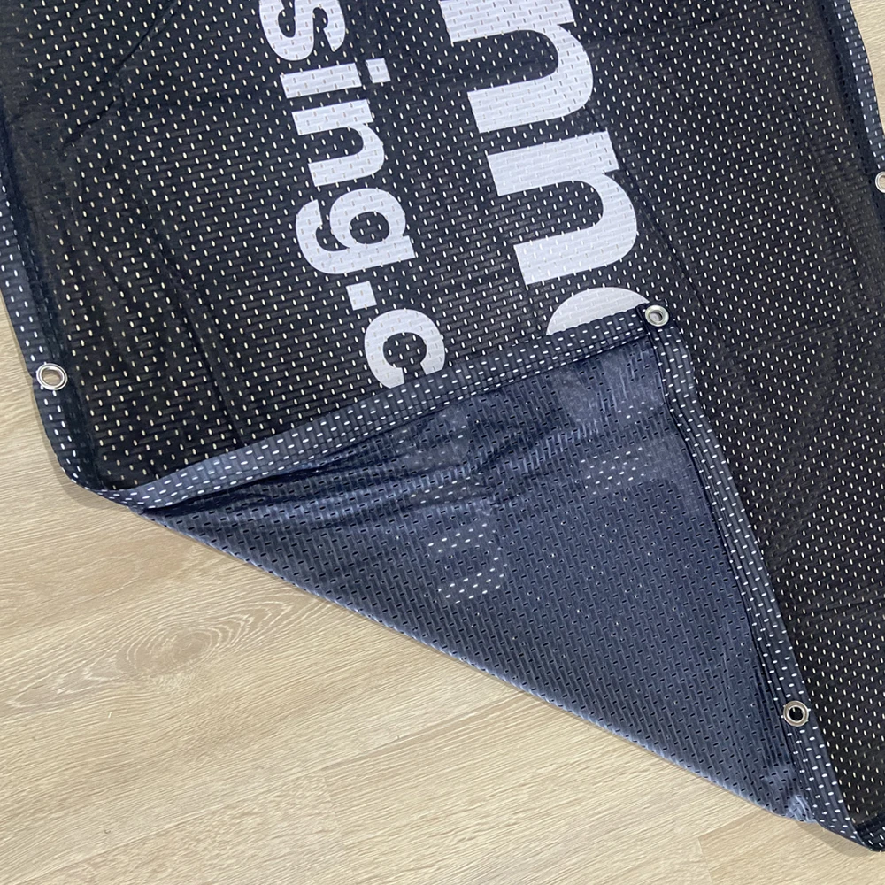 Customized Logo Advertising Branding  Display Polyester Fabric Sponsor Banner for Events