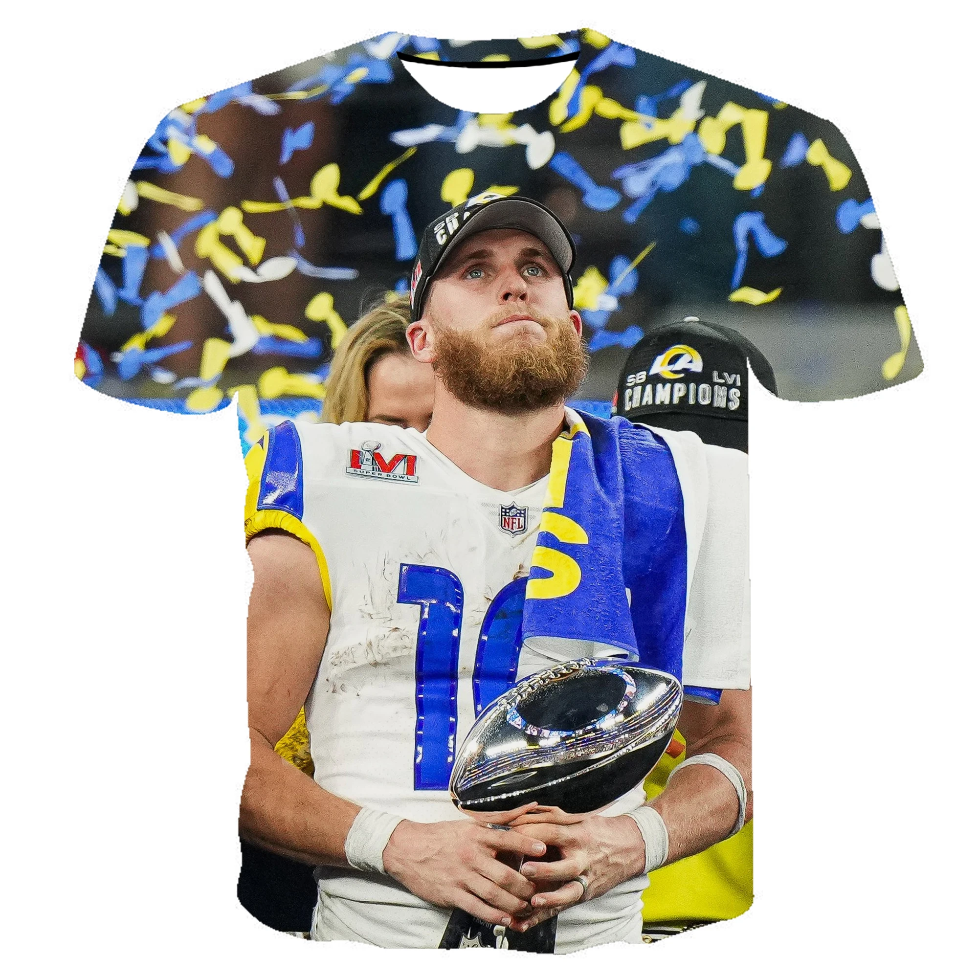 Fanatics Branded Cooper Kupp Black Los Angeles Rams Super Bowl LVI Champions MVP T-Shirt