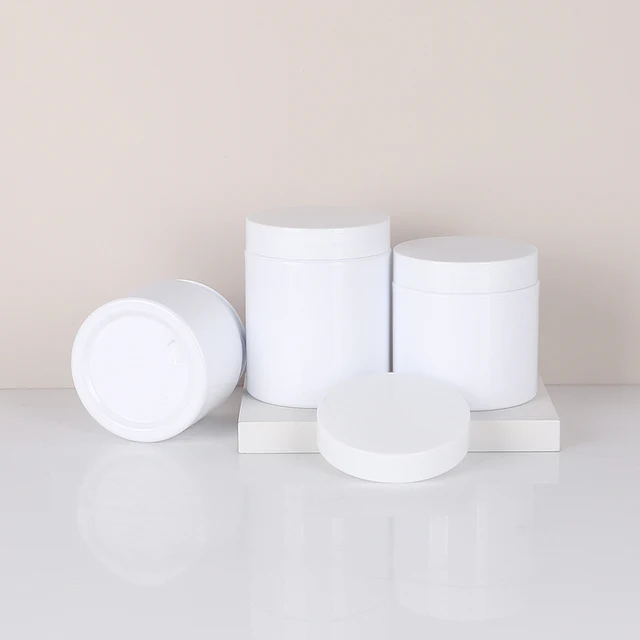 High Quality PET Plastic Lids Cream Jars Empty Round Cosmetic Containers for Sample Powder Cream Lotion Spice