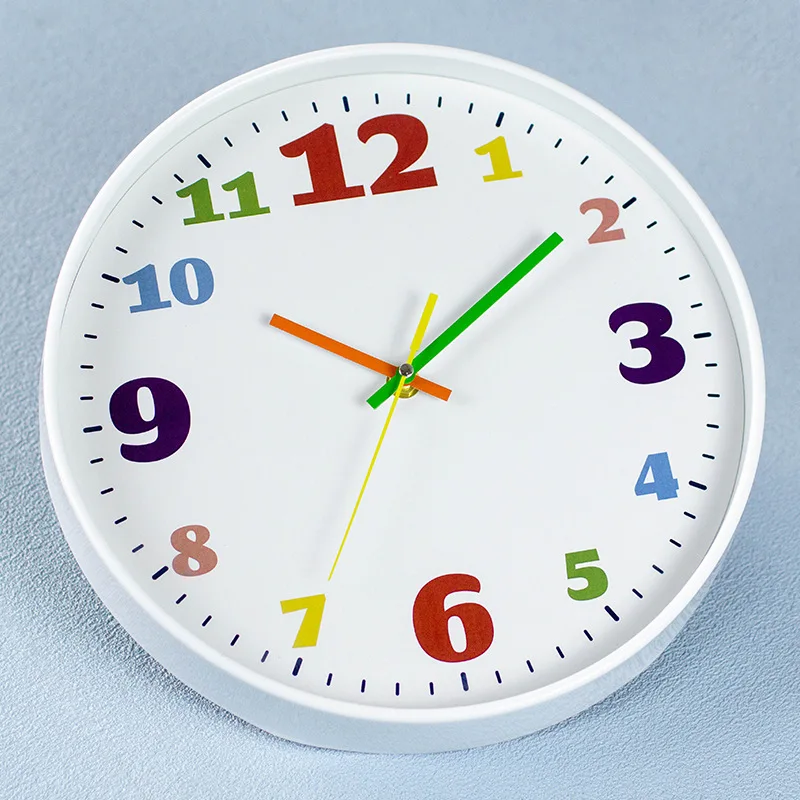 Wholesale Wholesale Home Decoration Simple Round Design 10 Inch Cheap Plastic Digital Wall Clock Customized Customized