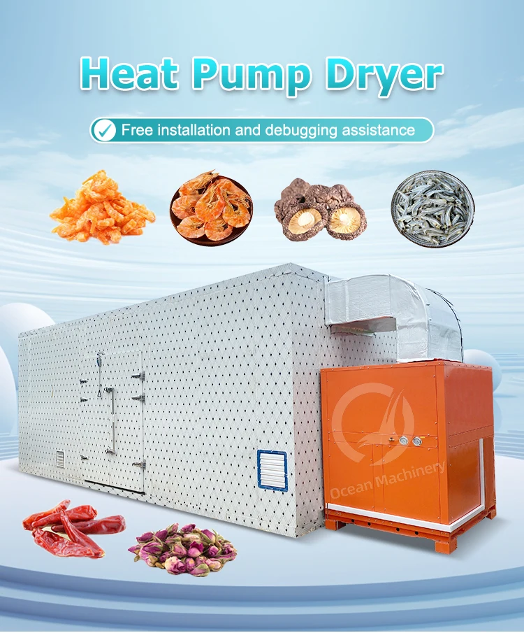 Food Fruits / Meats / Clothes Industrial Heat Pump Dryer