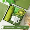 Insulated cup*1+ Towel*1+Fan*1