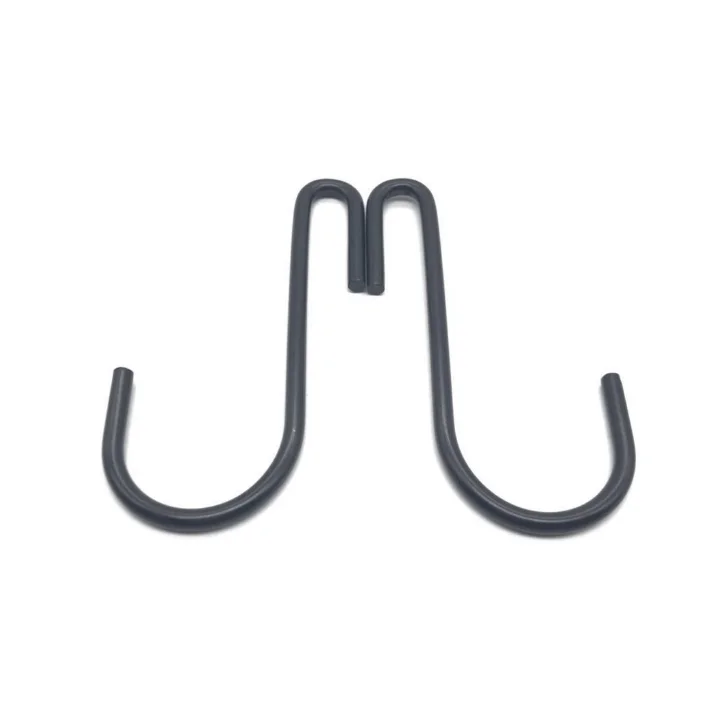 Galvanized Hanging S Shape Hooks Stainless Steel Black Metal Wire J Hook