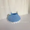 Blue dress with lop-eared rabbit