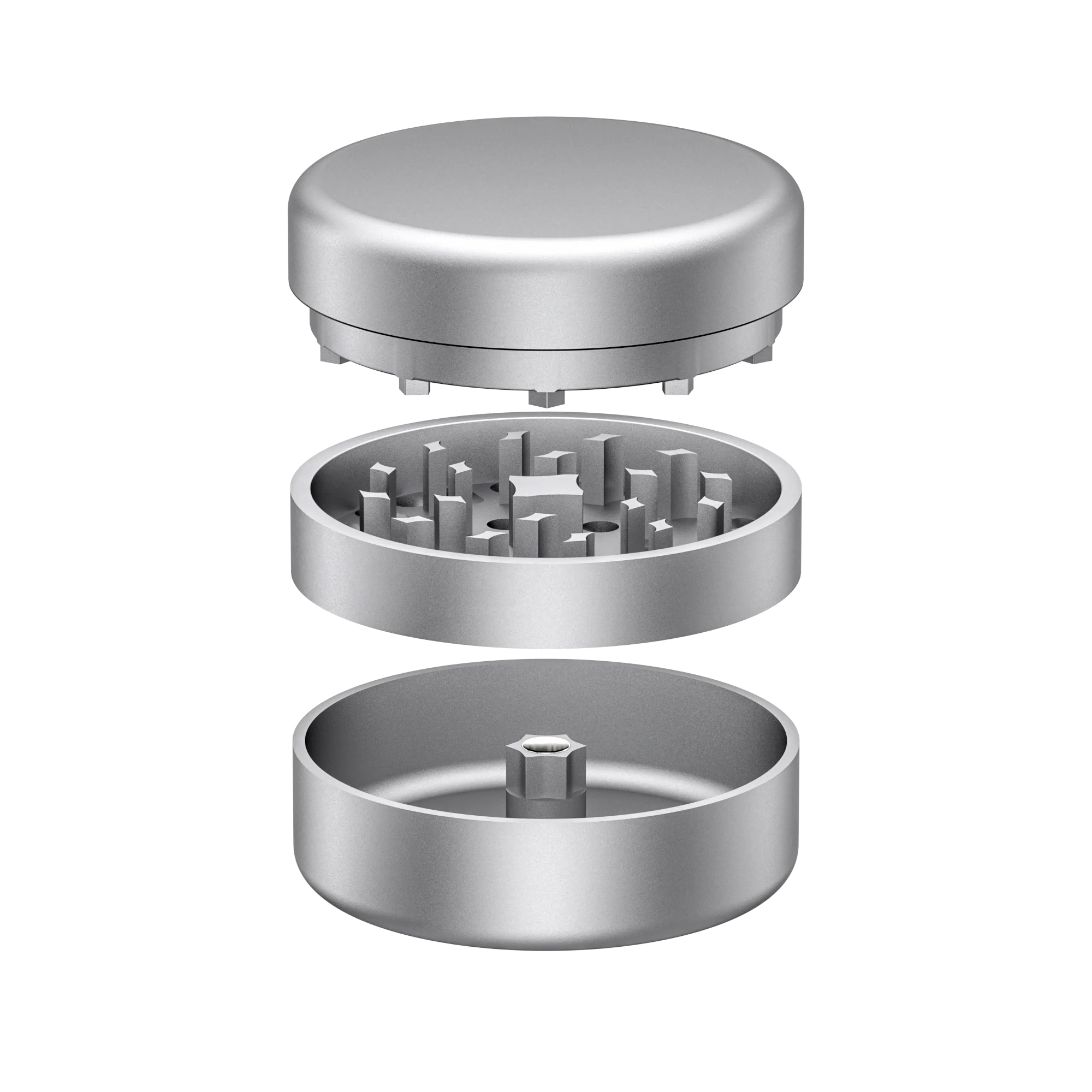 VAGRINDERS Manufacturer Customize OEM  Aluminum 3 Pieces Ceramic Custom Logo Herb Grinder Best Metal Rolling Smoking Accessories