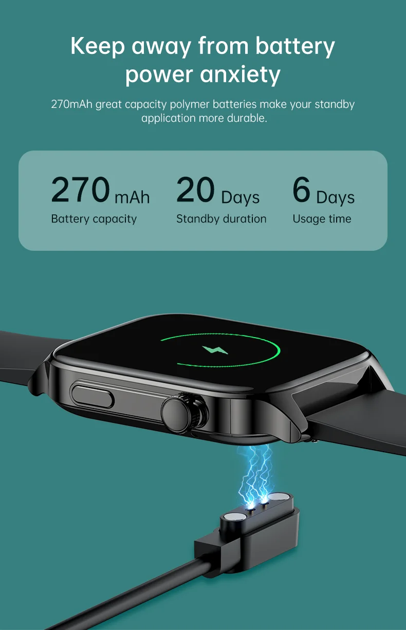 P99 Smart Watch IP68 Waterproof, Sleep Fitness Tracker