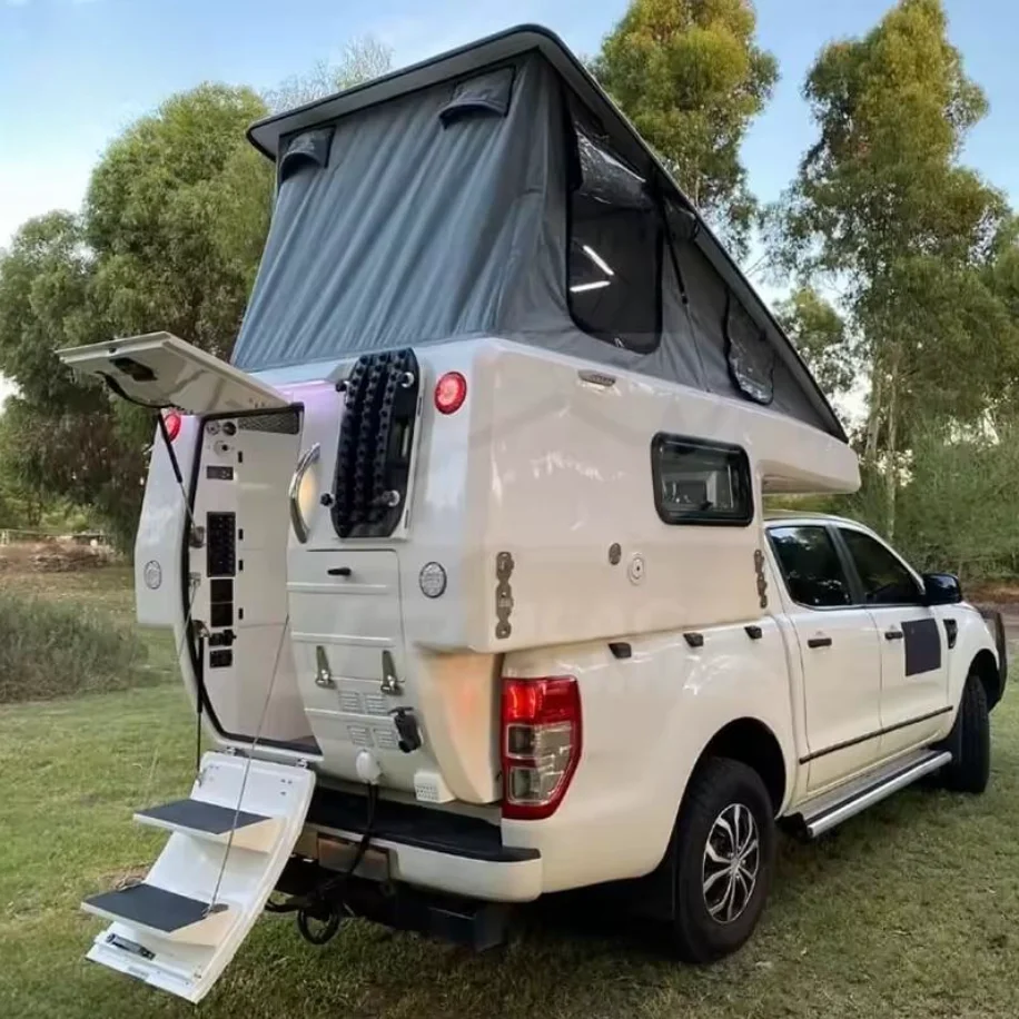 Customizable New Slide in Design Pickup Truck Camper Made of Durable Aluminum Travel Trailer