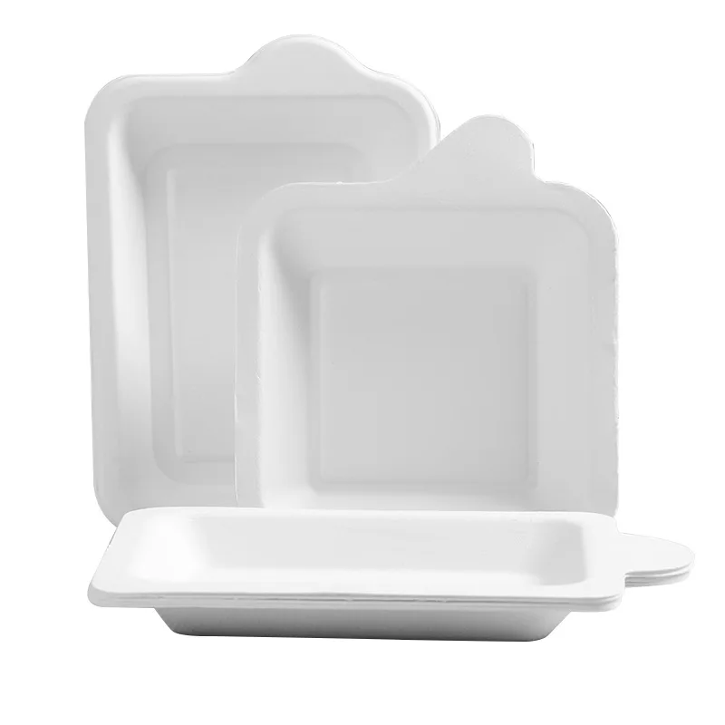 New Arrival Square Disposable Cake Plate Cake Tray Birthday Barbecue