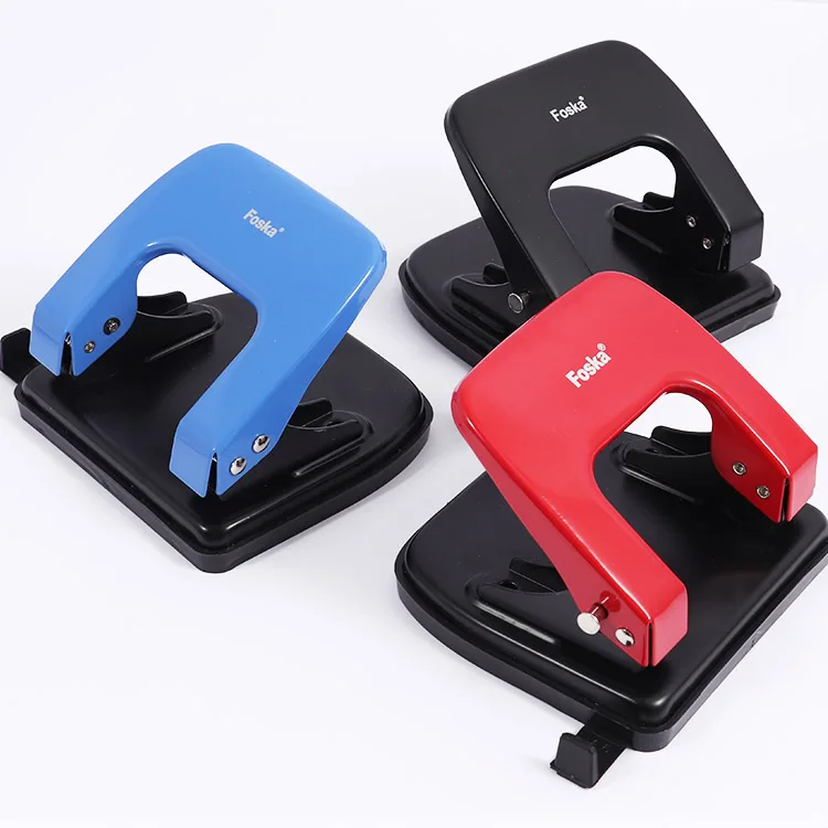 Foska 31 год профессиональная фабрика 20 листов два 6 мм круглые отверстия высокое качество тяжелый металл дырокол для рукоделия и офиса