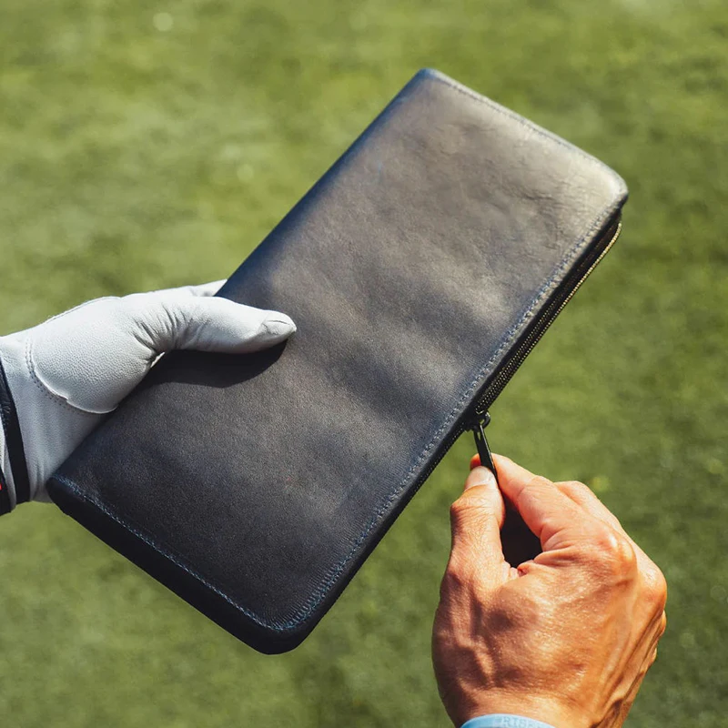 Premium Leather Golf Wallet Golf Accessories Tee Holder Case Gift For
